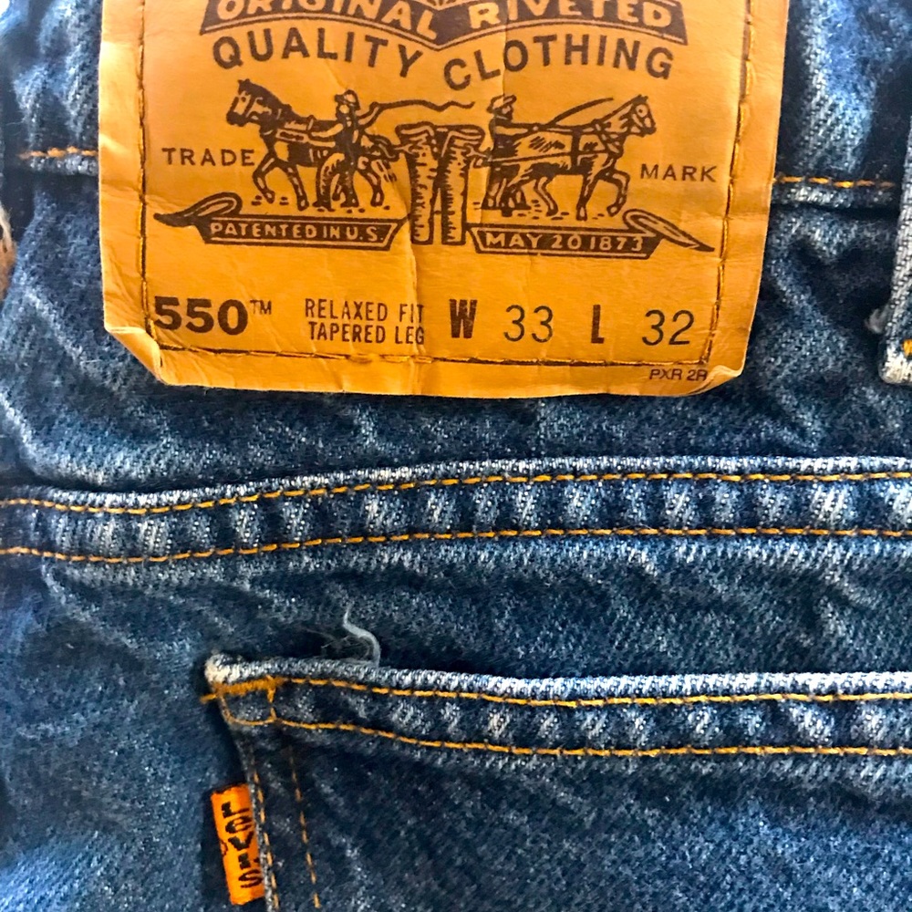 Levi 550’s Orange Tab - 33x32